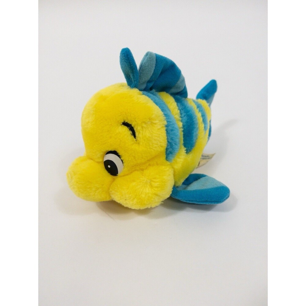Vintage Disney Little Mermaid Flounder Plush!